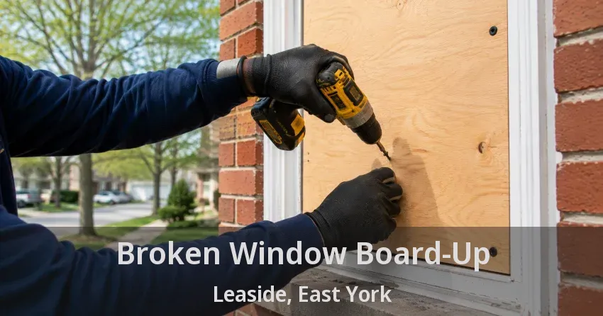 Broken Window Board-Up Leaside, East York - ON