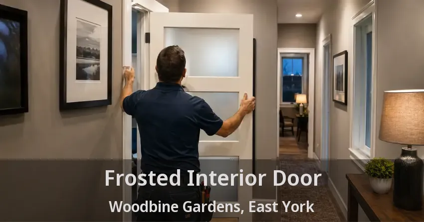 Frosted Interior Door Woodbine Gardens, East York - ON