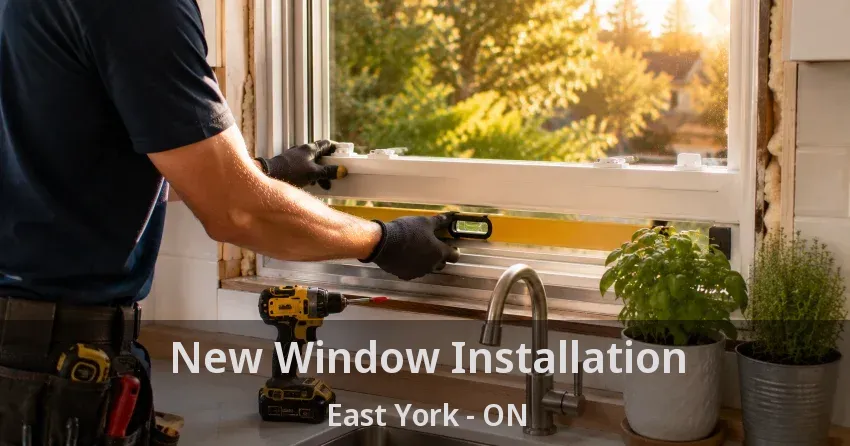New Window Installation East York - ON
