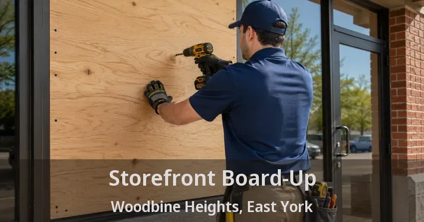 Storefront Board-Up Woodbine Heights, East York - ON