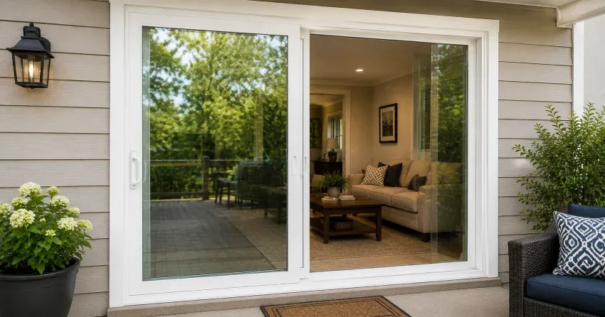 new patio door replacement installed in Parkview Hills, East York home